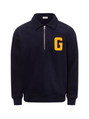 Gant Bluza męska Mężczyźni niebieski jednolity,