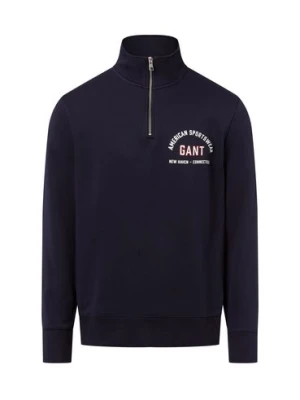 Gant Bluza męska Mężczyźni niebieski jednolity,