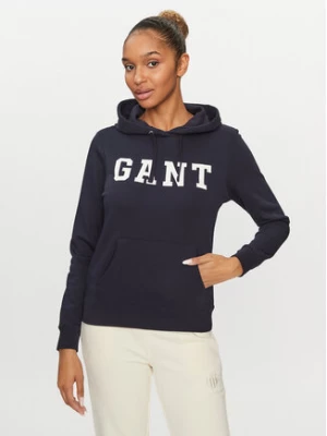 Gant Bluza Reg Graphic Hoodie 4200742 Granatowy Regular Fit