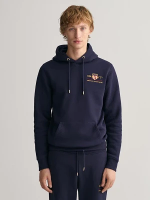 GANT bluza z kapturem i średnim motywem Archive Shield