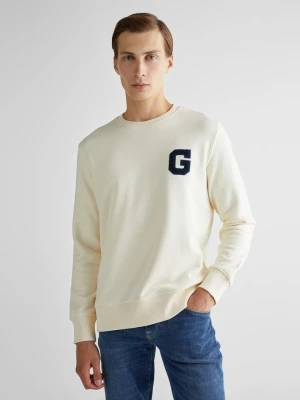 Gant Bluza z Nadrukiem "G" z Okrągłym Dekoltem