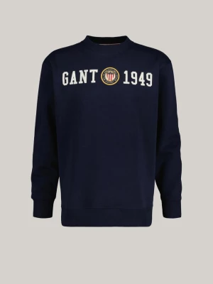 GANT Bluza z okrągłym dekoltem i motywem Crest Shield