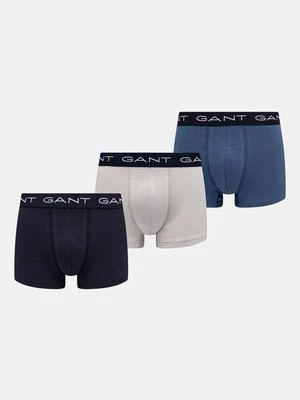 Gant bokserki 3-pack męskie kolor szary 902433003