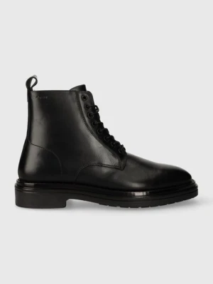 Gant buty skórzane Boggar męskie kolor czarny 27641330.G00