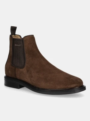 Gant buty wysokie St Fairkon męskie kolor brązowy 31653090