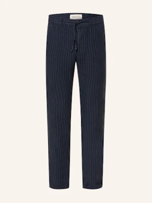 Gant Chinosy Lniane Regular Fit blau