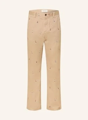 Gant Chinosy Straight Fit beige