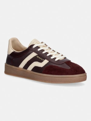 Gant Cuzima sneakersy damskie skórzane bordowy