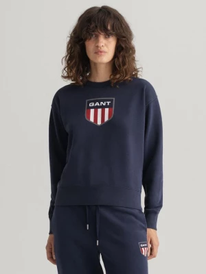 GANT damska bluza z okrągłym dekoltem Retro Shield