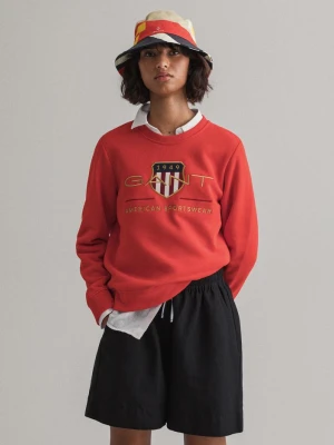 GANT damska bluza z okrągłym dekoltem z motywem Archive Shield