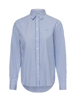 Gant Damska bluzka koszulowa Kobiety Bawełna niebieski w paski,