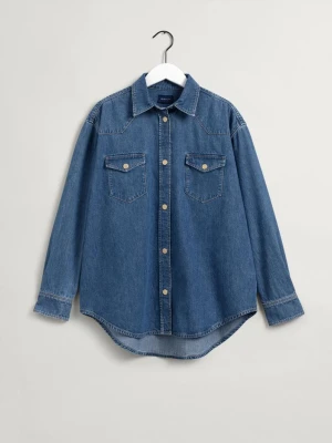 GANT damska koszula dżinsowa Relaxed Fit