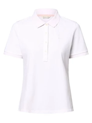 Gant Damska koszulka polo Kobiety Bawełna biały jednolity,