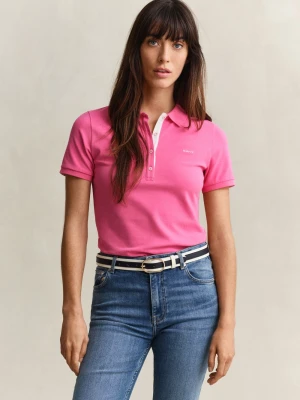 Gant Damska koszulka polo Kobiety Bawełna wyrazisty róż,