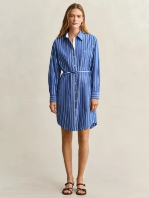 Gant Damska sukienka koszulowa Kobiety Bawełna (100%) niebieski w paski,