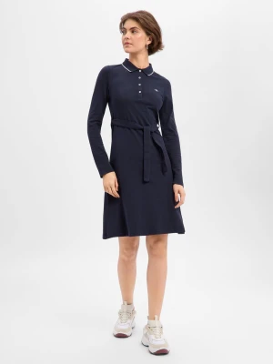 Gant Damska sukienka polo Kobiety Bawełna niebieski jednolity,