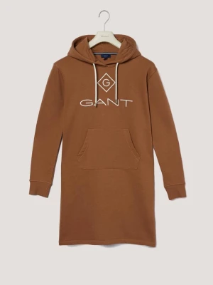 GANT damska sukienka z kapturem i logo