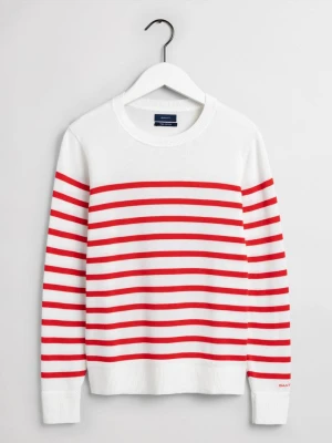 GANT damski sweter w klasyczne pasy z okrągłym dekoltem