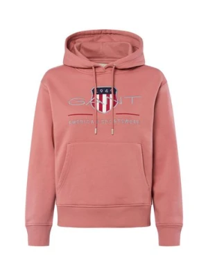 Gant Damski sweter z kapturem Kobiety różowy jednolity,