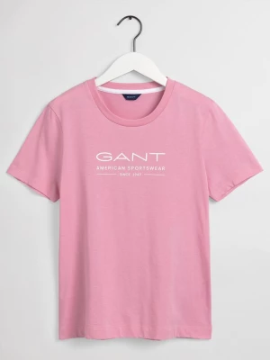 GANT damski T-shirt letni z krótkim rękawem