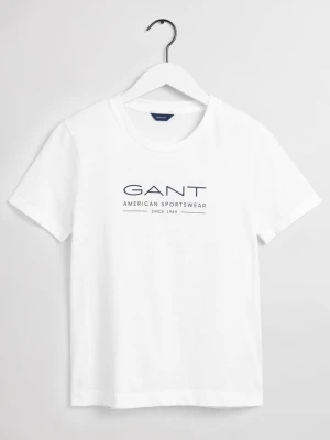 GANT damski T-shirt letni z krótkim rękawem