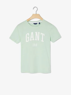 GANT Damski t-shirt z krótkim rękawem i logo