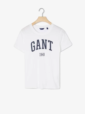 GANT Damski t-shirt z krótkim rękawem i logo