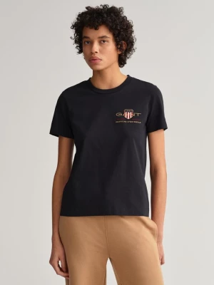 GANT damski T-shirt z motywem Archive Shield