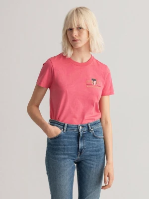 GANT damski T-shirt z motywem tarczy