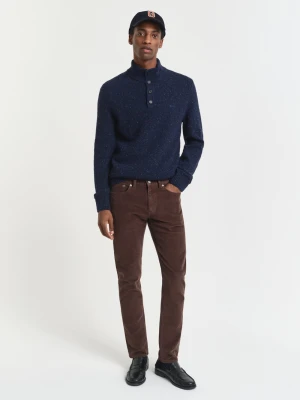 Gant Damskie spodnie sztruksowe Kobiety Bawełna biały|szary jednolity,