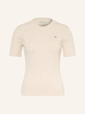 Gant Dzianinowa Koszulka beige