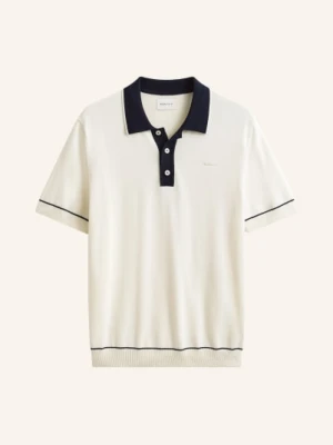 Gant Dzianinowa Koszulka Polo beige