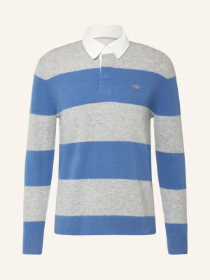 Gant Dzianinowa Koszulka W Stylu Rugby grau szary