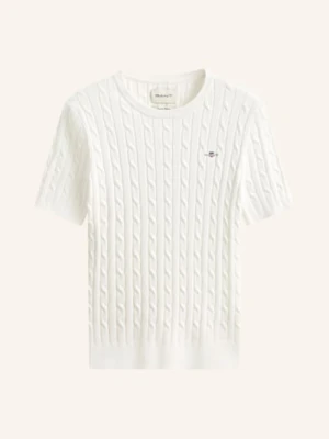 Gant Dzianinowa Koszulka weiss