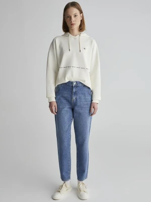 Jeansy damskie z wysoką talią GANT