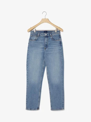 Jeansy nad kostkę straight leg GANT