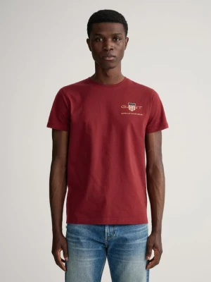 Gant Erkek Bordo Regular Fit Bisiklet Yaka Logolu T-shirt