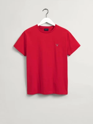 GANT Erkek Kırmızı Regular Fit Bisiklet Yaka T-Shirt