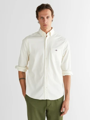 GANT Erkek Krem Regular Fit Düğmeli Yaka Gömlek