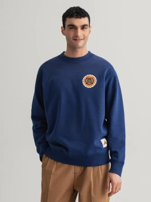 GANT Erkek Lacivert Relaxed Fit Sweatshirt