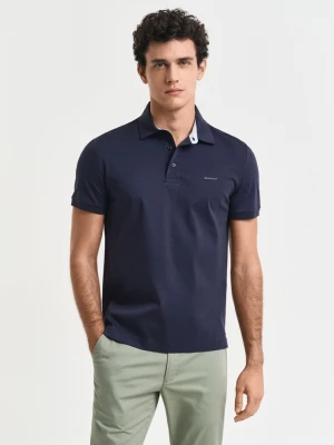 GANT Erkek Lacivert Slim Fit Polo