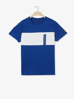 GANT Erkek Mavi Logolu T-shirt