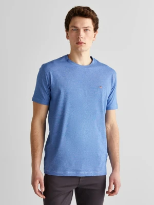 GANT Erkek Mavi Regular Fit Bisiklet Yaka Çizgili T-Shirt