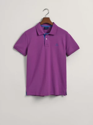 GANT Erkek Mor Slim Fit Logolu Polo