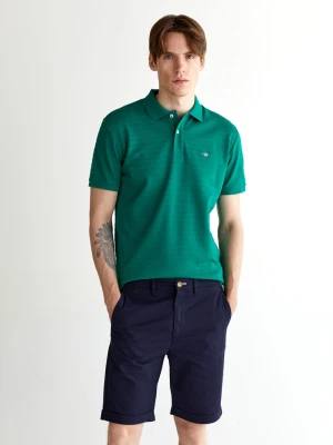 GANT Erkek Yeşil Regular Fit Çizgili Polo