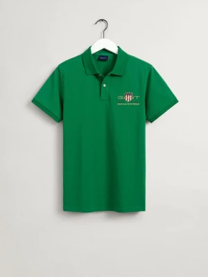 Gant Erkek Yeşil Regular Fit Logolu Polo