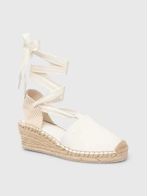 Gant espadryle Luliza kolor beżowy na koturnie 28568593.G20