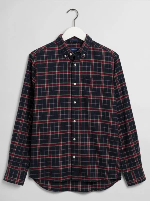 GANT Flanelowa Koszula Męska W Kratę Regular Fit