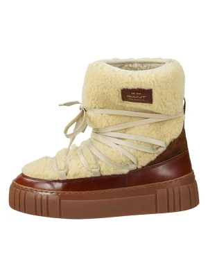 GANT Footwear Botki zimowe "Snowmont" w kolorze kremowo-brązowym rozmiar: 36