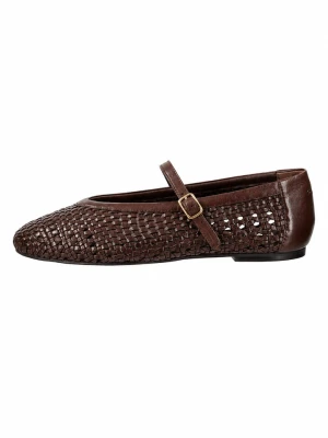 GANT Footwear Skórzane baleriny "Chadii" w kolorze brązowym z paskiem rozmiar: 41